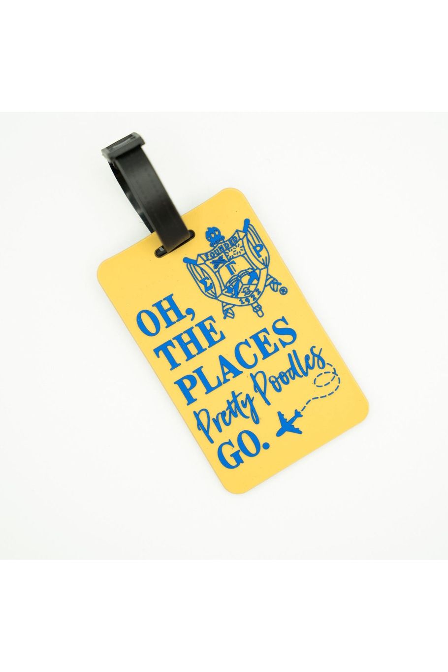 Oh The Places Pretty Poodles Go Luggage Tag