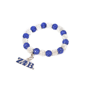 Zeta Phi Beta Bling Bracelet with Zeta Charm