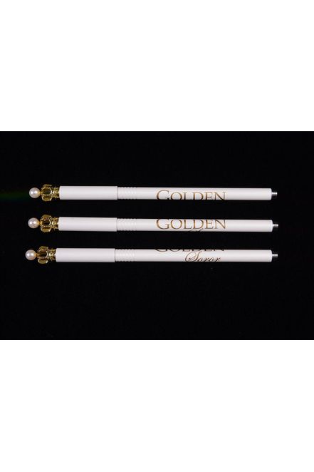Golden Soror Ink Pens with Pearl Crowns Set of 3