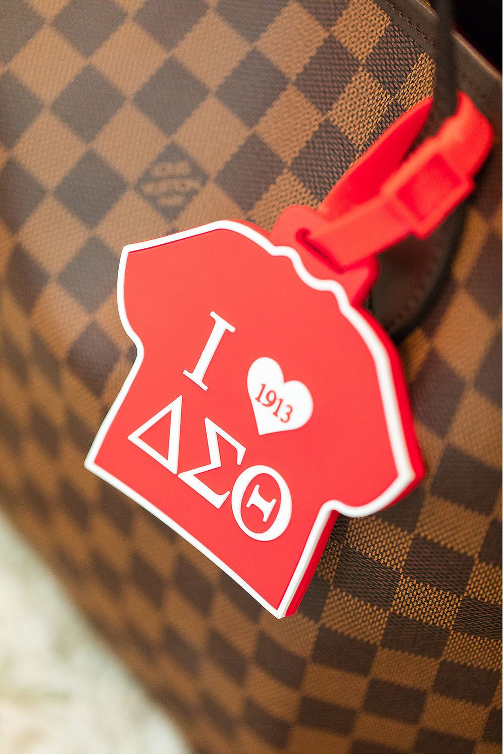 I Love ΔΣΘ Luggage Tag