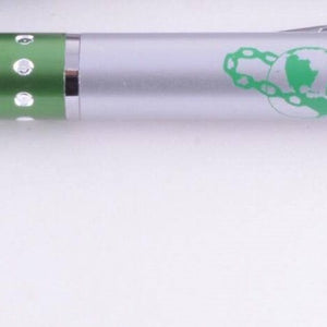 Links, Inc Green and Silver Ink Pen