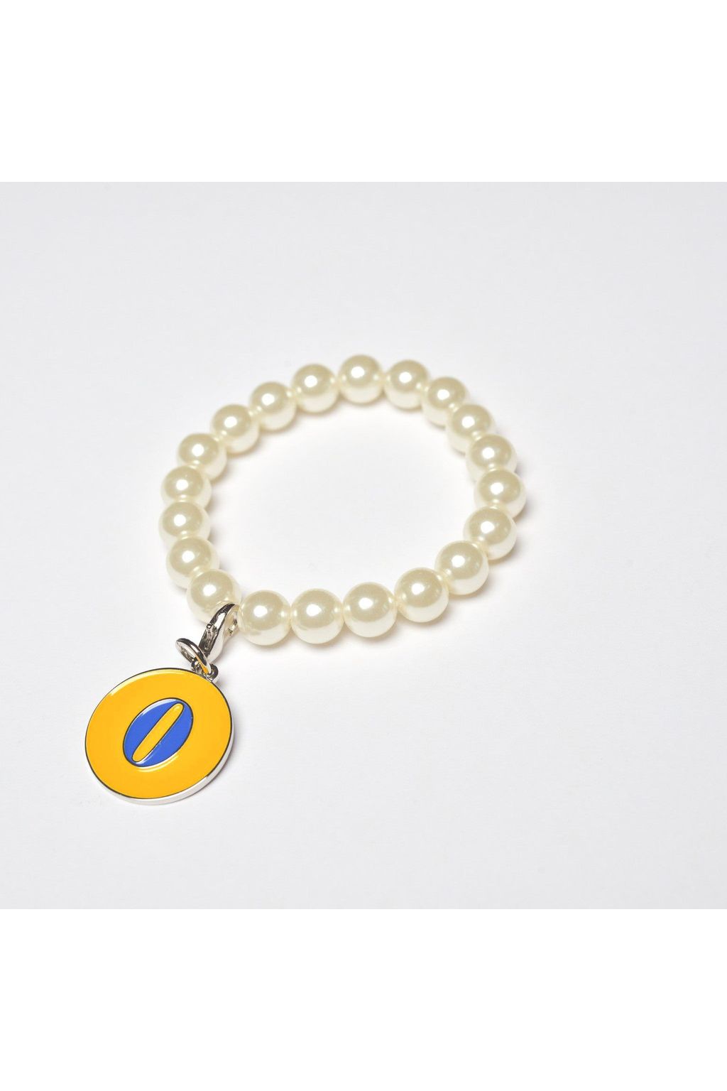 Pearl Bracelet with Rhoyal Number Charm
