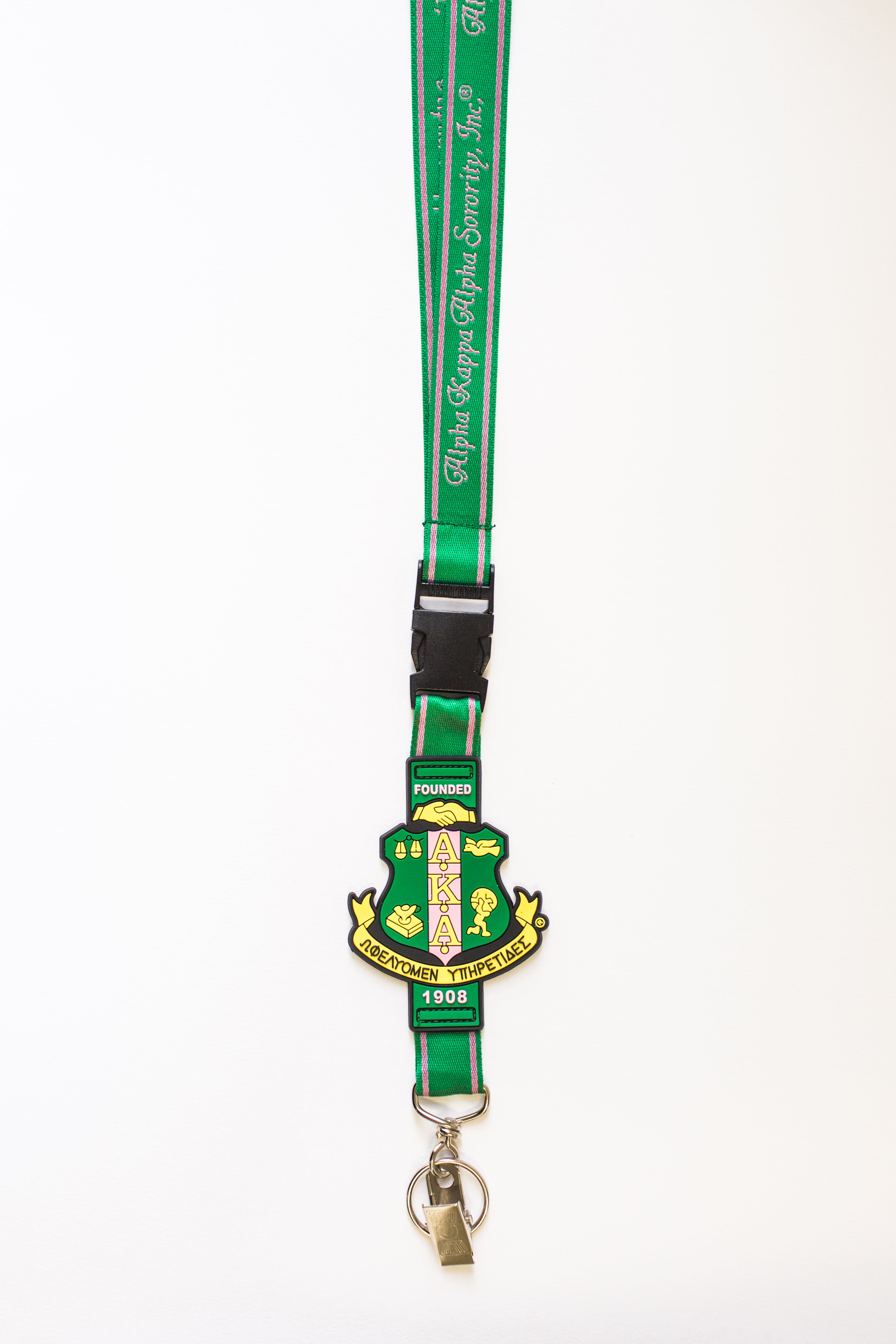 Bling Alpha Kappa Alpha Retractable Badge Reels/ Greek Gifts