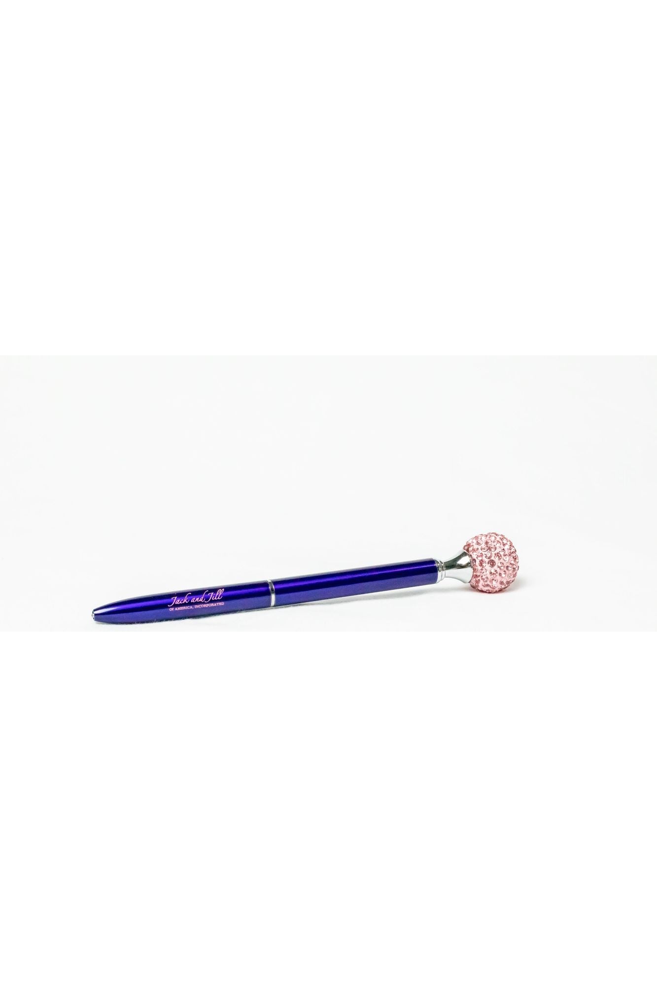 Jack and Jill of America, Inc. Blue Ink Pen with Bling Ball