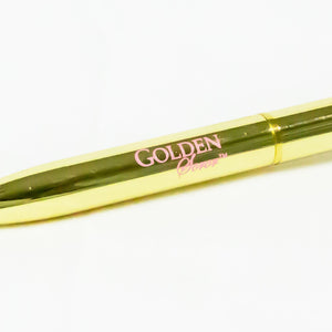 Golden Soror Ink Pen with Big Gem