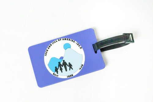 Jack and Jill of America, Inc. Blue Luggage Tag