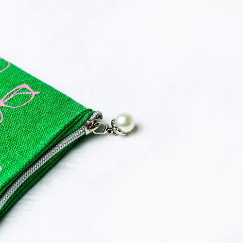 AKA Eyeglass Case with Pearl Zipper