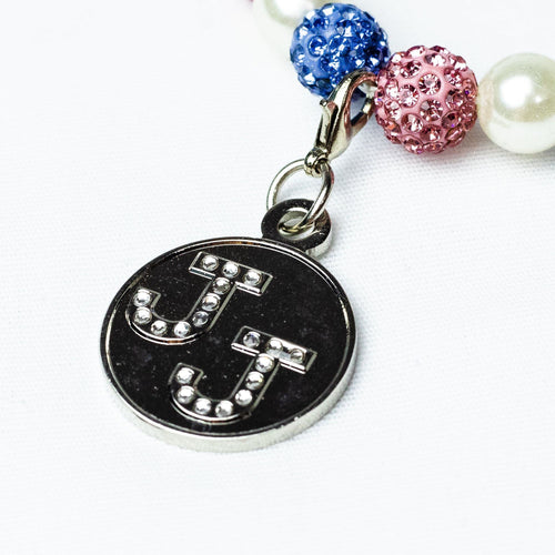 Jack and Jill Bling & Pearl Bracelet with Bling Charm