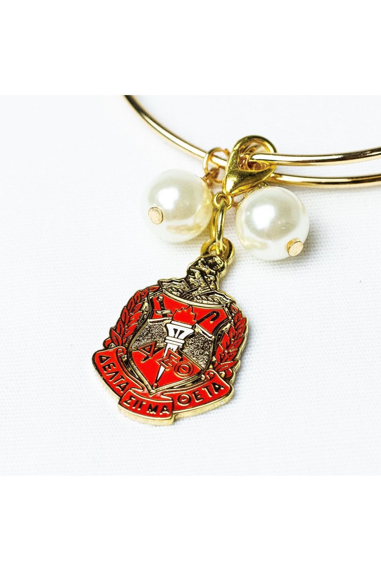 Gold Wire Bracelet with ΔΣΘ Shield