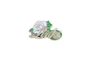 Silver Links, Inc. Embossed Rose Lapel Pin