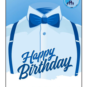 Jack and Jill of America, Inc. Happy Birthday Blue Notecards