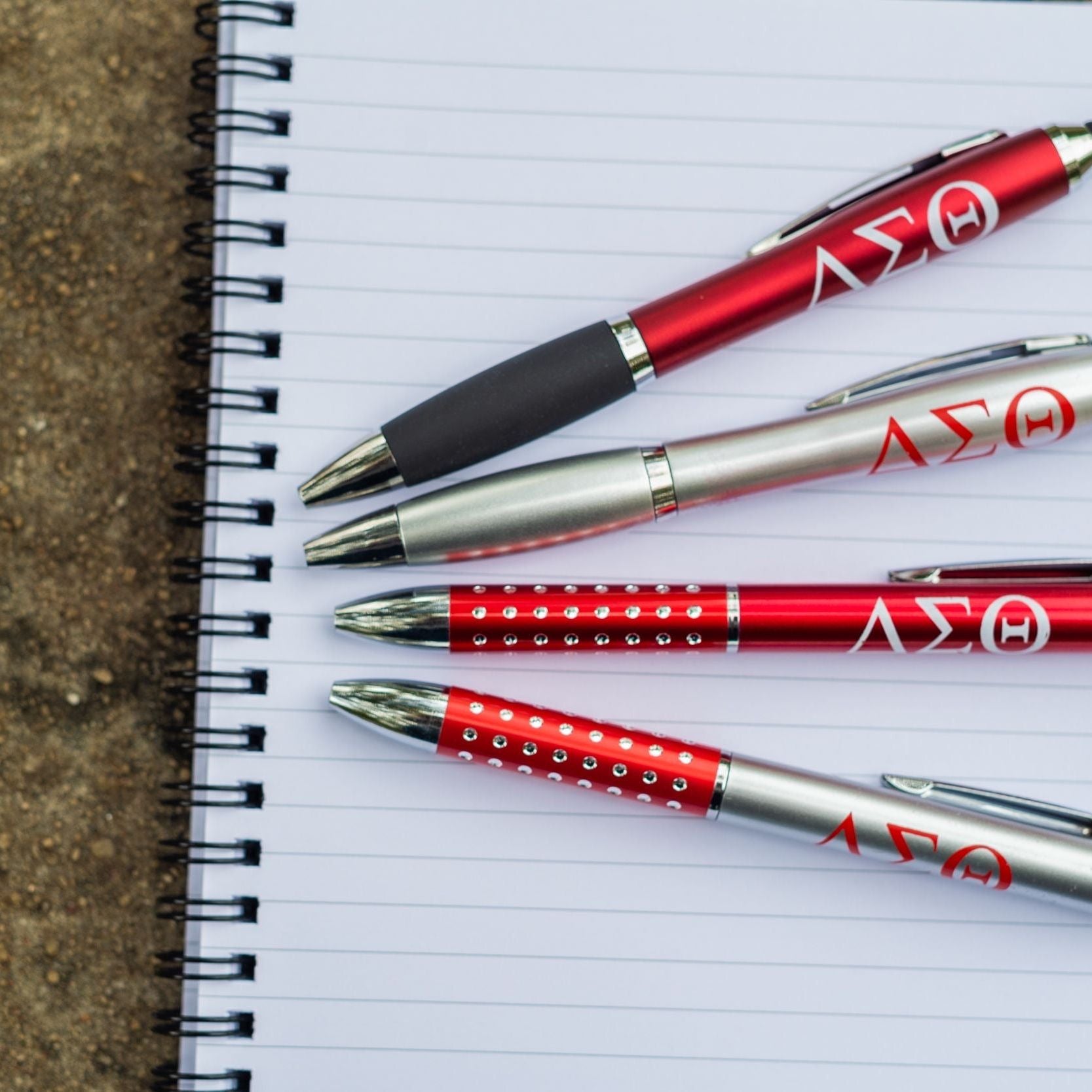 Delta Sigma Theta Red and White Ink Pen – Rosa's Greek Boutique, Inc.