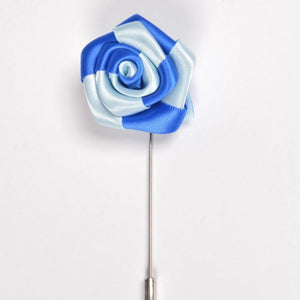Jack and Jill Men's Blue Lapel Flower
