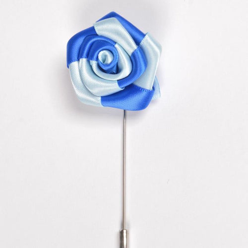 Jack and Jill Men's Blue Lapel Flower
