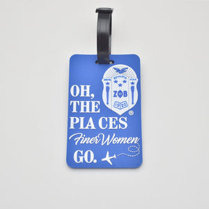 Oh the Places Finer Women Go Luggage Tag