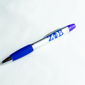 Zeta Phi Beta Highlighter Ink Pen