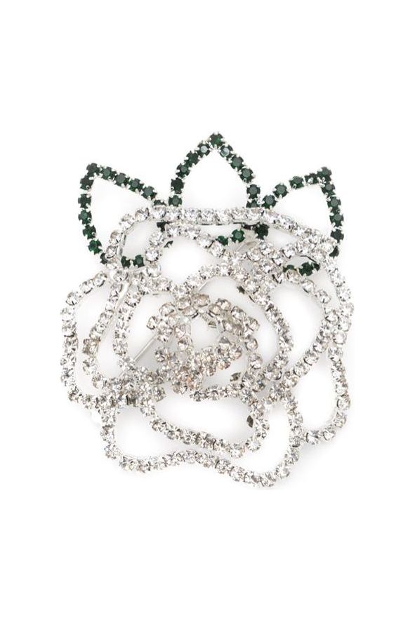 Links, Inc. Crystal Rose Lapel Pin