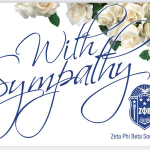 Zeta Phi Beta Sympathy Notecards