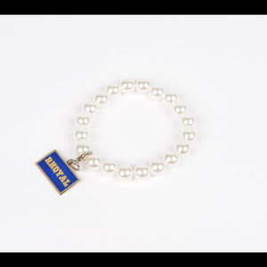 Pearl Bracelet with Rhoyal Charm