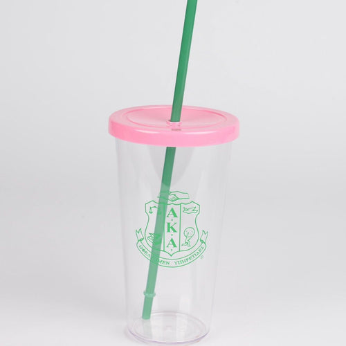 AKA Cup with Straw – Rosa's Greek Boutique, Inc.