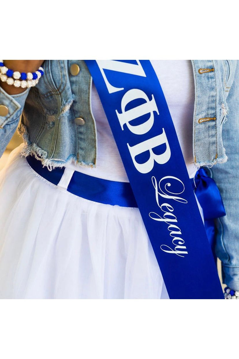 Zeta Phi Beta Legacy Sash Rosa's Greek Boutique, Inc.