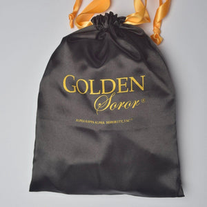 AKA Golden Soror Drawstring Shoe Bag