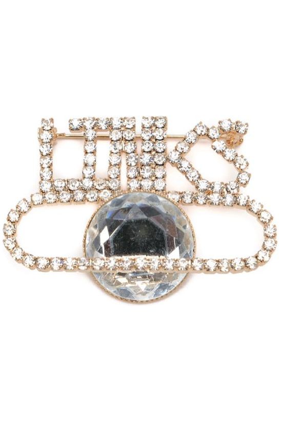 Links, Inc. Gold Large Gem Lapel Pin