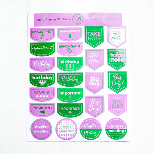 Links Sticker Sheet – Rosa's Greek Boutique, Inc.