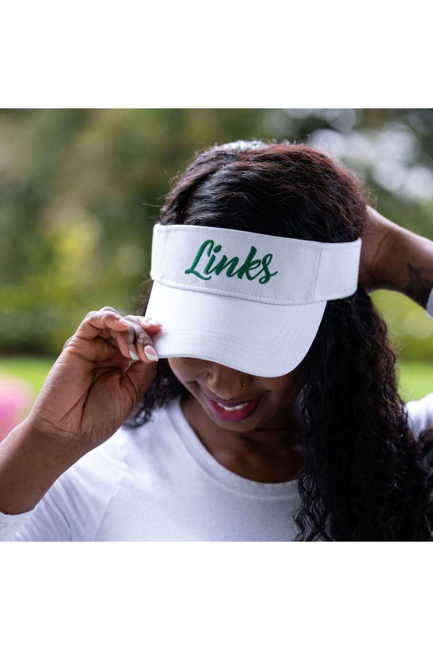 Links, Inc. White Visor
