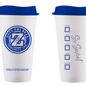 Zeta Phi Beta Reusable Coffee Cup