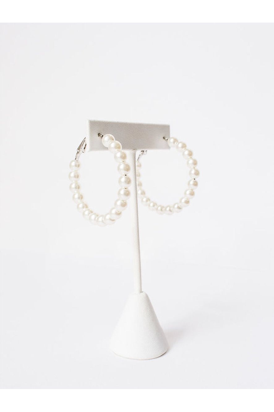 Medium Size Pearl Hoops